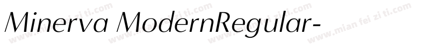 Minerva ModernRegular字体转换
